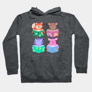 Animals with books Parts 1-4 Hoodie